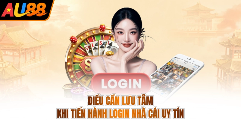 Đăng nhập AU88 2 Điều cần lưu tâm khi tiến hành login nhà cái uy tín